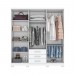 Guarda-Roupa Casal City 6 Portas 3 Gavetas Branco - Henn