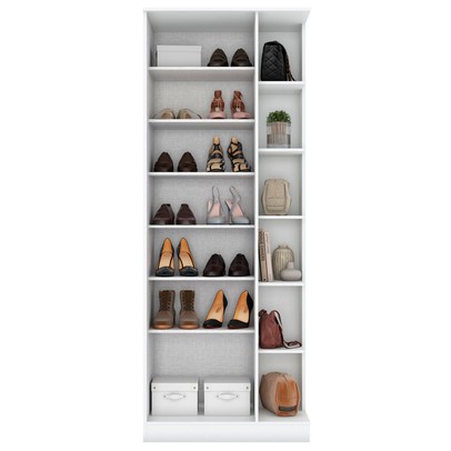 Sapateira íris 1 Porta 11 Prateleiras com Espelho Branco Hp - Henn