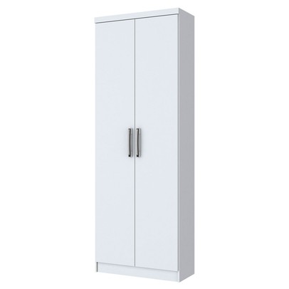 Armário Multiuso 2 Portas 6 Prateleiras Branco - Henn