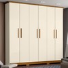 Guarda-Roupa Casal Lima 6 Portas 3 Gavetas Off White/Nature - Henn