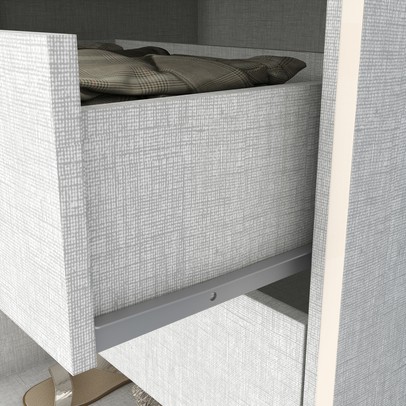 Guarda-Roupa Casal Lima 6 Portas 3 Gavetas Off White/Nature - Henn