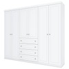 Guarda-Roupa Casal Mississipi 6 Portas 4 Gavetas Branco Hp - Henn
