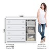 Cômoda Mississipi 1 Porta 4 Gavetas Branco Hp - Henn