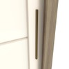 Guarda-Roupa Casal Parma 2 Portas 4 Gavetas Rústico/Off White - Henn