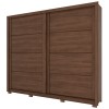 Guarda-Roupa Casal Parma 2 Portas 4 Gavetas Castanho Hp - Henn
