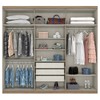 Guarda-Roupa Casal Pérola 6 Portas 3 Gavetas Rústico/Off White - Henn