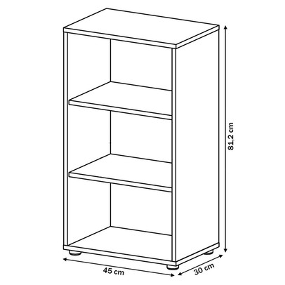 Escritório Completo Veneza 1 Gaveta 2 Prateleiras Branco - Artany Móveis