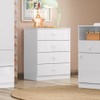Cômoda Infantil Amarelinha 4 Gavetas Branco - Henn