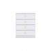 Cômoda Infantil Amarelinha 4 Gavetas Branco - Henn