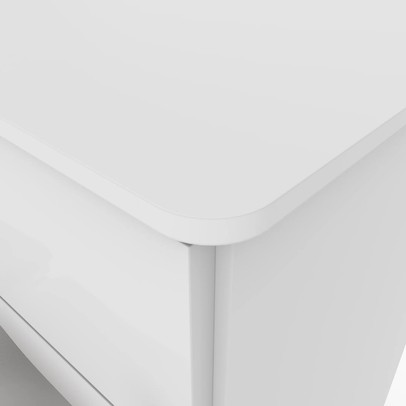 Cômoda Infantil Amarelinha 4 Gavetas Branco - Henn