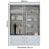 Guarda-Roupa Infantil Mississipi 4 Portas 4 Gavetas Branco Hp - Henn
