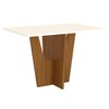 Mesa de Madeira Danielly Nature/Off White Sci37 - Henn
