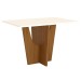 Mesa de Madeira Danielly Nature/Off White Sci37 - Henn