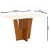 Mesa de Madeira Danielly Nature/Off White Sci37 - Henn
