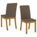 Cadeiras Kit 4 Cadeiras Dina Nature/Bege - Henn