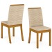 Cadeiras Kit 4 Cadeiras Dina Nature/Linho - Henn
