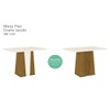 Mesa de Madeira Elisa Flex Nature/Off White Si210 - Henn