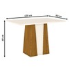 Mesa de Madeira Elisa Flex Nature/Off White Si210 - Henn