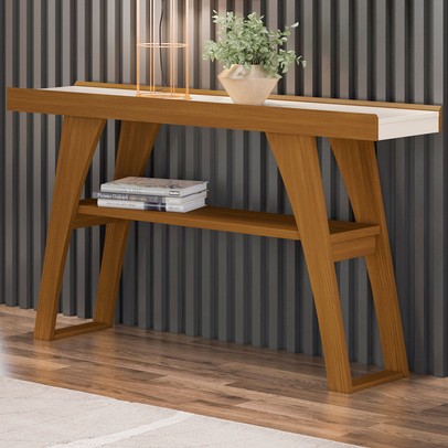 Aparador Buffet Joyce 1 Prateleira Nature/Off White - Henn