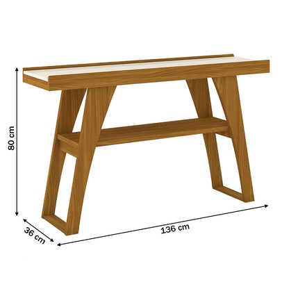 Aparador Buffet Joyce 1 Prateleira Nature/Off White - Henn