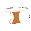 Mesa de Madeira Selena Nature/Off White Sci16 - Henn