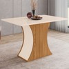 Mesa de Madeira Selena Nature/Off White Sci18 - Henn