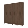 Guarda-Roupa Casal Toscano 8 Portas 4 Gavetas Castanho Hp - Briz