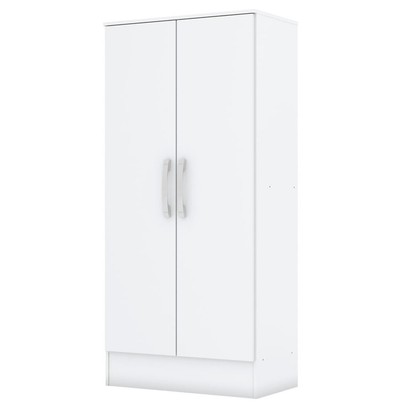 Armário Multiuso Zafira 2 Portas 3 Prateleiras Branco - Briz