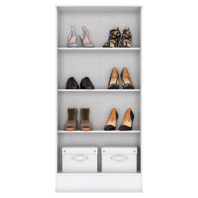 Armário Multiuso Zafira 2 Portas 3 Prateleiras Branco - Briz