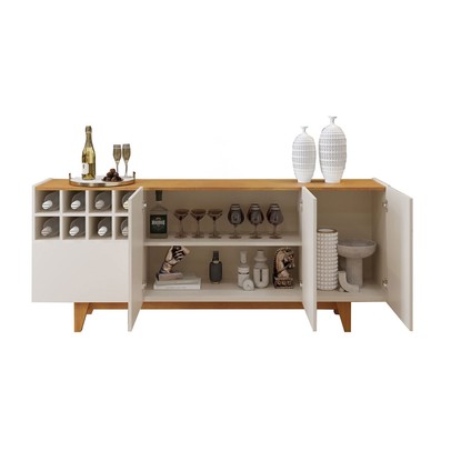 Balcão Buffet Duna com Adega 3 Portas 1 Gaveta Off/Naturalle - Mavaular