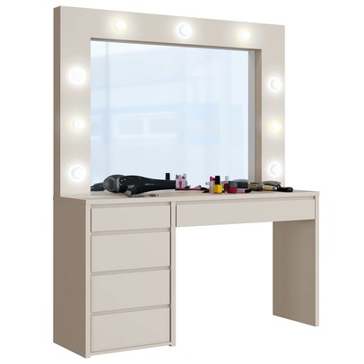 Penteadeira Anne 5 Gavetas Off White - Mavaular