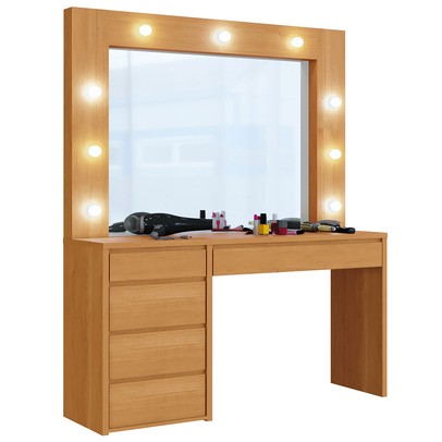 Penteadeira Anne 5 Gavetas Naturalle - Mavaular