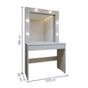 Penteadeira Camarim Requinte 1 Gaveta Off White - Mavaular