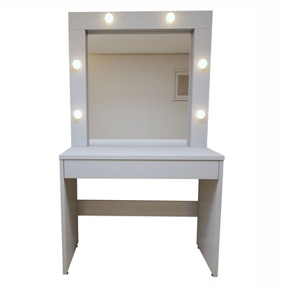 Penteadeira Camarim Requinte 1 Gaveta Off White - Mavaular