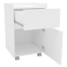 Mesa de Cabeceira Irati 1 Porta 1 Gaveta Branco - Pnr Moveis
