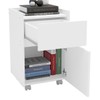 Mesa de Cabeceira Irati 1 Porta 1 Gaveta Branco - Pnr Moveis