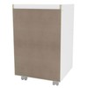 Mesa de Cabeceira Irati 1 Porta 1 Gaveta Branco - Pnr Moveis