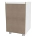 Mesa de Cabeceira Irati 1 Porta 1 Gaveta Branco - Pnr Moveis