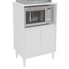 Armário de Cozinha para Forno Paiva 2 Portas Branco - Pnr Móveis