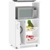 Armário de Cozinha para Forno Pompeu com Fruteira 1 Porta Branco - Pnr Móveis