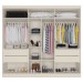 Guarda-Roupa Casal Oslo 6 Portas 4 Gavetas 100% Mdf com Espelho Off White - Mademarques