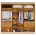 Guarda-Roupa Casal Oslo 6 Portas 4 Gavetas 100% Mdf com Espelho Peroba - Mademarques