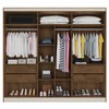 Guarda-Roupa Casal Oslo 6 Portas 4 Gavetas 100% Mdf com Espelho Brauna - Mademarques