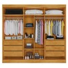 Guarda-Roupa Casal Oslo 6 Portas 6 Gavetas 100% Mdf Peroba - Mademarques