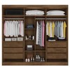 Guarda-Roupa Casal Oslo 6 Portas 6 Gavetas 100% Mdf Brauna - Mademarques