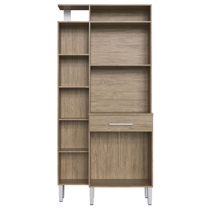 Armário de Cozinha 5 Portas 1 Gaveta Wood/Branco Ac5101 - Decibal