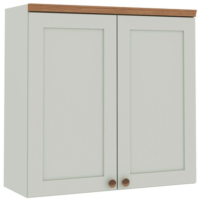 Armário Aéreo Cozinha 2 Portas Verde Mint 1505 - Genialflex
