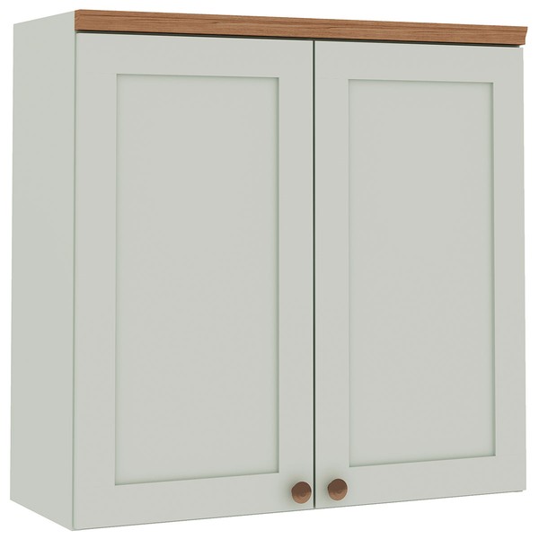 Armário Aéreo Cozinha 2 Portas Verde Mint 1505 - Genialflex