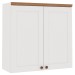 Armário Aéreo Cozinha 2 Portas Branco Fosco 1505 - Genialflex