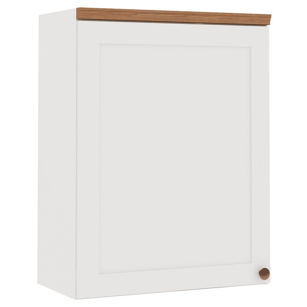 Armário Aéreo Cozinha 1 Porta Branco Fosco 1506 - Genialflex